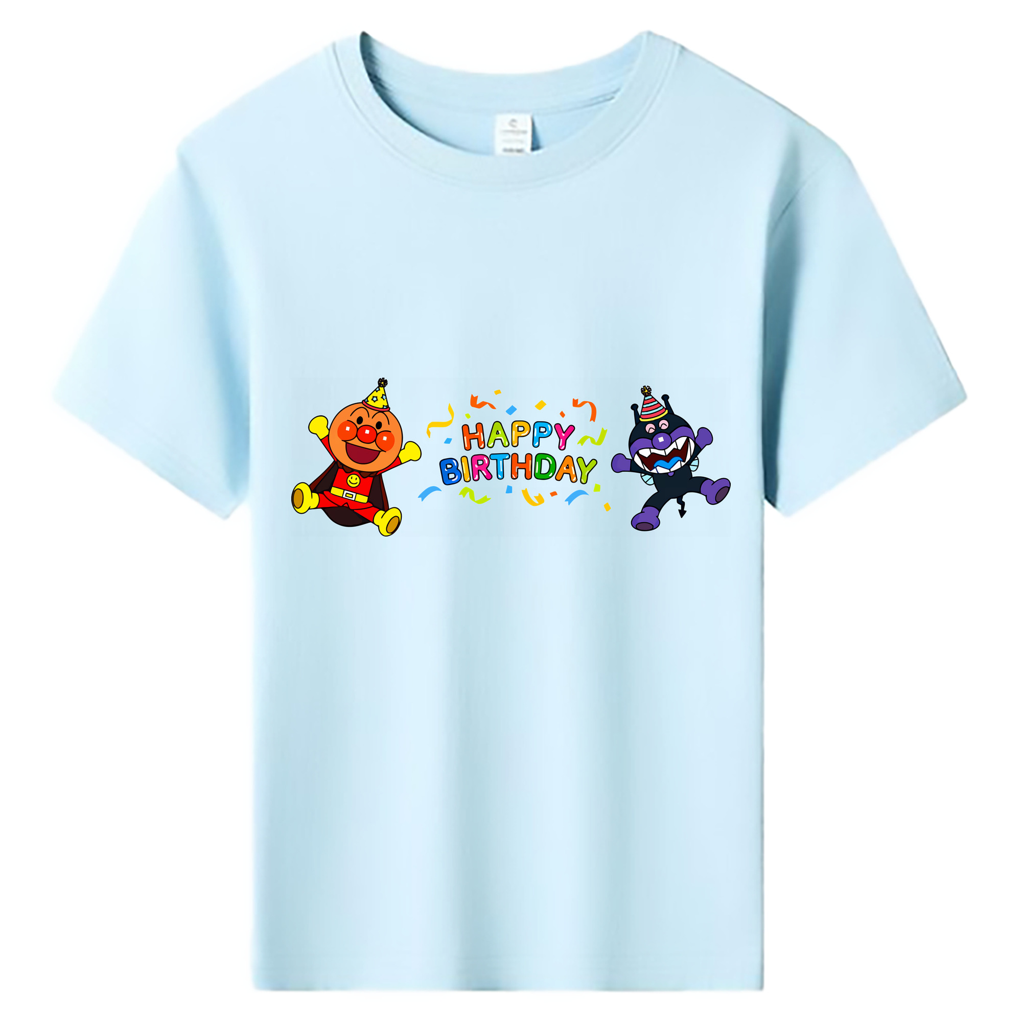 （画像用） アンパンマン Anpanman 綿100％キッズTシャツ（フロントプリント）